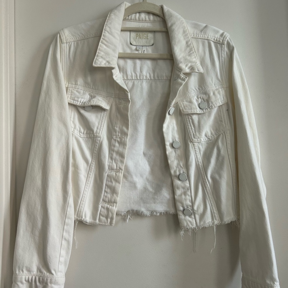 PAIGE Women's Cream Jean Jacket - S
